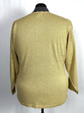 Vintage Worthington Size 22W Gold Knit Sweater