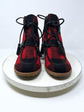 G.H. Bass & Co. Size 9.5 Black & Red Plaid Boots