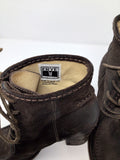 Frye Size 8.5 Brown Suede Ankle Boots