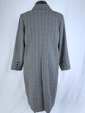 Universal Standard Size S (14/16) Black & White Micro Houndstooth Plaid Coat NWT