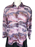 Dynamite Size XL (16/18) Purple Marbled Shirt