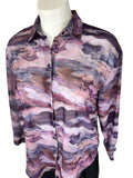 Dynamite Size XL (16/18) Purple Marbled Shirt