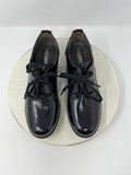 Josef Seibel Size 8/8.5 (39) Black Crinkle Patent Oxfords