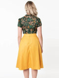 Unique Vintage Size 22W Mustard Yellow Skirt NWT