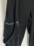 Hot Topic Size 18 Black Suspender Jogger Pants