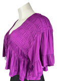 A+ by Anthropologie Size Open (L) Fuchsia Smocked Jacket