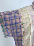 White Birch Size 3X (24) Pink & Purple Plaid Shirt