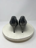 Naturalizer Size 9.5 Pewter & Black Reptile Embosed Pumps NWOB