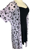 Size 18 Lavender & Black Butterflies Duster