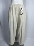 Vintage Surya Size 2X (22) Beige & Ivory Gingham plaid Pants Suit NWT