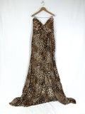 Fashion Nova Size 22W Brown & Beige Leopard Dress NWOT