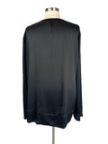 Rosche Size XXL (22/24) Black Satin Shirt NWOT