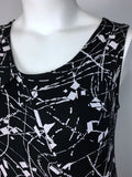 Matti Mamane Size 14/16 Black & White Abstract Dress