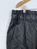 eloquii Size 20 Black Faux Leather Shorts