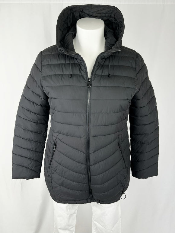 Bernardo Size 16 Black Hooded Puffer Coat
