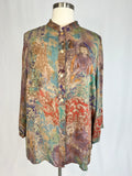 Citron Size 2X Mauve Buddha Silk Shirt