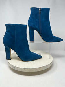 Marc Fisher Size 10 Teal Suede Booties NIB