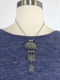 Ben Amun Silver Mixed Metals Pendant Necklace