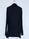 Universal Standard Size XL (26/28) Black Ribbed Lieghtweight Turtleneck NWT