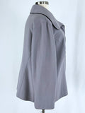 Lafayette 148 NY Size 24 Gray & Lavender Leather Piping Jacket