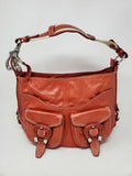Francesco Biasia Red Leather Shoulder Purse