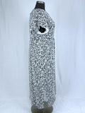 Dolan Left Coast 2X (22) Ivory & Black Animal Dots Dress