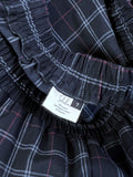 Sotela Size 7 (22) Black & Charcoal Plaid Trousers