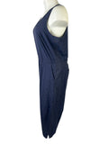 Athleta Size 20/22 Navy Blue Animal Print Jumpsuit