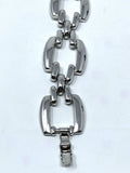 Vintage Silver Abstract Chain-Link Necklace