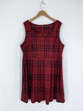 Torrid Size 22 Red & Black Plaid Dress