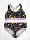 Molke Size 3X Purple Multi-Color Wildflowers Lingerie Set