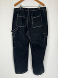 rue + Size 3X (18W/20W) Black Cargo Jeans