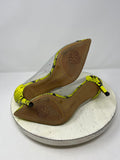 Vince Camuto Size 8 Neon Yellow Python Heels