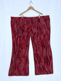 Tunnel Vision Size 5X (30/32) Red & Black Plaid Pants NWOT