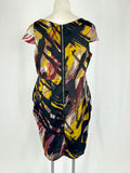 Julie Dillon Size 16W Black Multi Brush strokes Dress