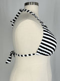 Swimsuits for All x Ashley Graham Size 20 Black & White Stripe Swimsuit NWT