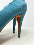 Gucci Size 11 (41) Teal Platform Heels