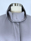 Lafayette 148 NY Size 24 Gray & Lavender Leather Piping Jacket