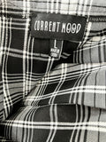 Current Mood Size L Black & White Plaid Mini Skirt NWOT