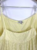 Fashion Nova Size 22W Pale Yellow Embroidered Eyelet Dress