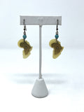 Cream & Turquoise Africa Earrings