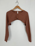 Cacique Size 22/24 Light Brown Ribbed Shrug NWT