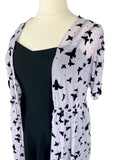 Size 18 Lavender & Black Butterflies Duster