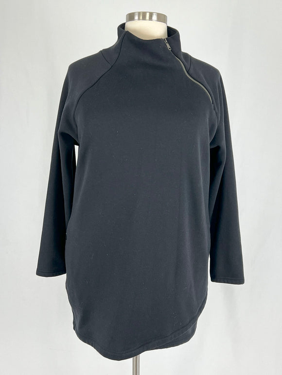 Athleta Size 1X Black Sweatshirt Dress/Jacket