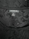Torrid Size 18/20 (2X) Black Lace Tee