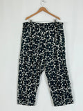 Wray Size 2X/3X Black & White Floral Shirt Pants Set