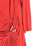 eloquii Size 22 Red Wrap Dress