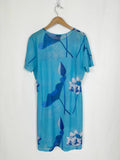 miaou Size 4X (22) Aqua Floral Dress NWT