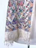 Champgne Multi-Color Silk East Indian Wrap Scarf