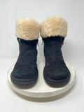 Ugg Size 10 Black & Cream Embroidered Winter Boots